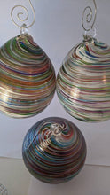 Load image into Gallery viewer, Eternal Gratitude Large Blown Glass Ornament Rainbow Multi-Color
