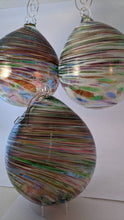 Load image into Gallery viewer, Eternal Gratitude Large Blown Glass Ornament Rainbow Multi-Color
