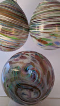 Load image into Gallery viewer, Eternal Gratitude Large Blown Glass Ornament Rainbow Multi-Color
